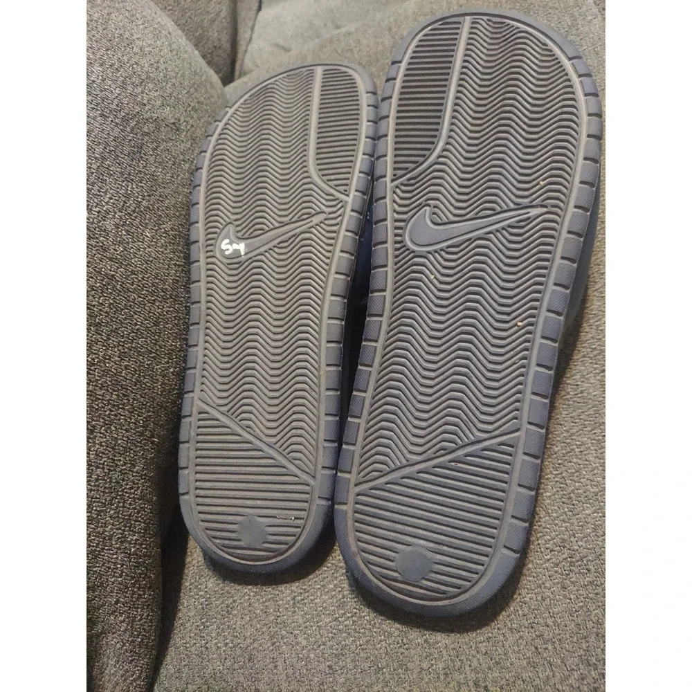 Nike Benassi JDI Men's Slip On Sandals Sz 13 - Navy Blue Waterproof Slides Pool